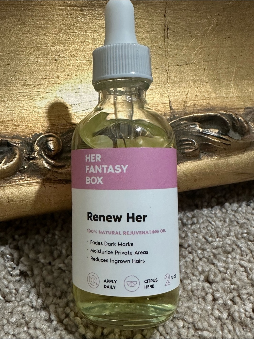 New Her Fantasy Box Renew Her 100% Natural Rejuvenating Oil 2 Oz $18.99